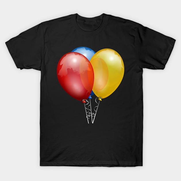 Christmas Balloons Decorations T-Shirt by holidaystore